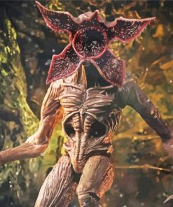 Creepy Demogorgon paint by number