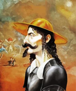 Don Quixote Portrait paint by number