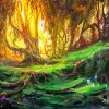 Fantasy Magical Forest paint by number