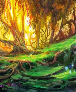 Fantasy Magical Forest paint by number