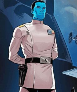 Grand Admiral Thrawn Star Wars paint by number