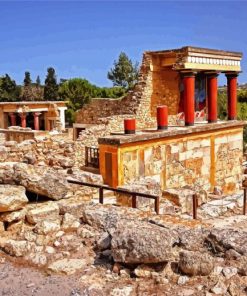 Heraklion Minoan Palace Of Knossos paint by number