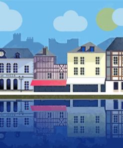 Honfleur Poster paint by number