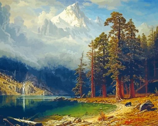 Lake Alps paint by number