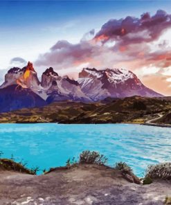 Patagonia Landscape paint by number