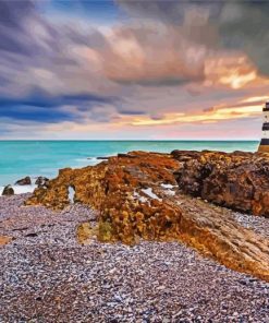 Penmon Lighthouse Wales paint by number