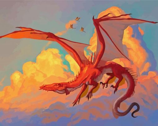 Smaug The Dragon Art paint by number