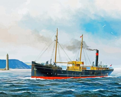 The Steamship paint by number