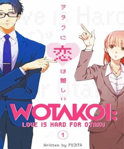 Wotakoi Love Is Hard For Otaku Poster paint by number