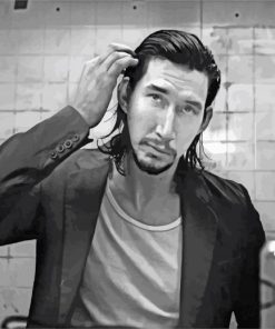 Adam Driver Photographed By Steven klein paint by number