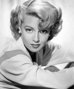 Aesthetic Black And White Lana Turner paint by number