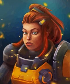 Beautiful Brigitte paint by number