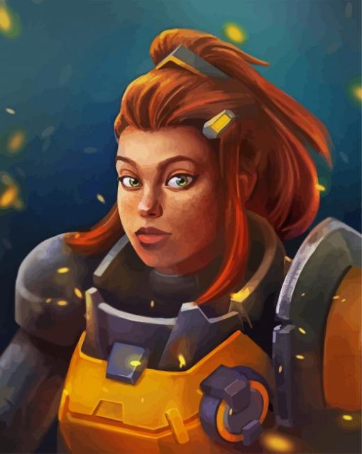 Beautiful Brigitte paint by number