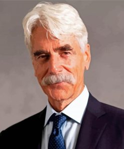 Classy Sam Elliott paint by number