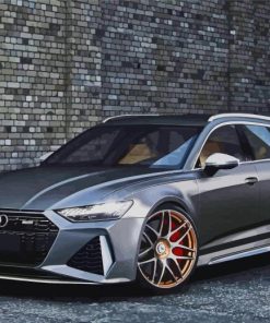 Grey Audi Rs6 Car paint by number