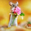 Little Animal With Flowers paint by number