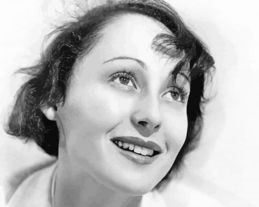 The Beautiful Actress Luise Rainer paint by number