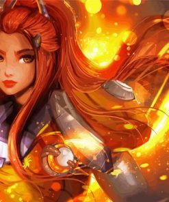 Warrior Brigitte Overwatch paint by number