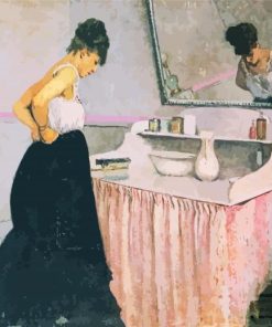 Woman At Dressing Table Art paint by number