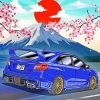 Fuji Mountain WRX Car paint by number