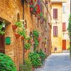 Aesthetic Old Town Street In Italy paint by number