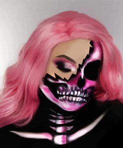 Aesthetic Skeleton Beauty paint by number