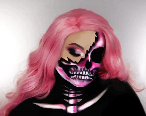 Aesthetic Skeleton Beauty paint by number