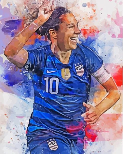 Ali Krieger Player Art paint by number