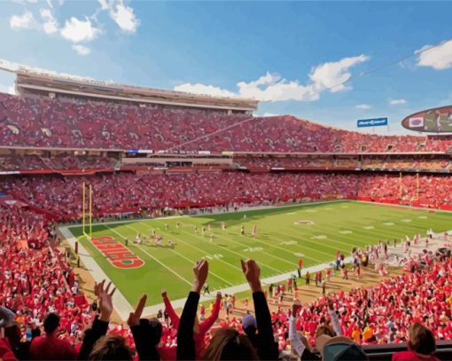 Arrowhead Stadium paint by number