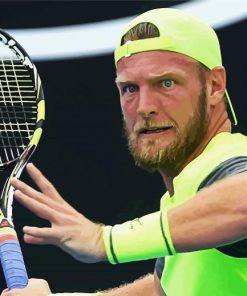 Australian Sam Groth paint by number