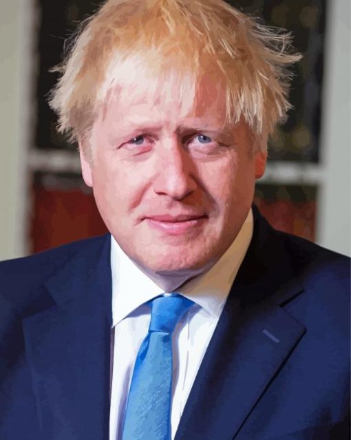 Boris Johnson Prime Minister Of The Uk paint by number