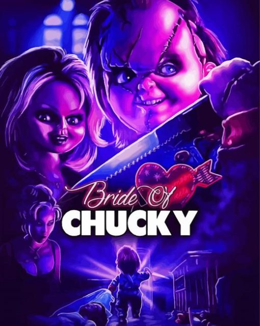 Bride Of Chucky Poster paint by number