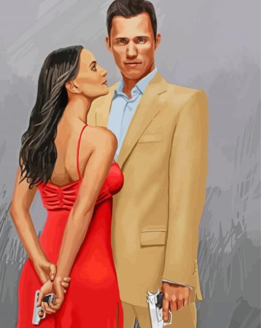 Burn Notice Art paint by number