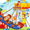 Cartoon Fairground Rides paint by number