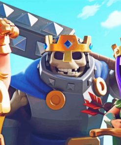 Clash Royale Video Game Characters paint by number