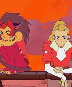 Cute Adora And Catra paint by number