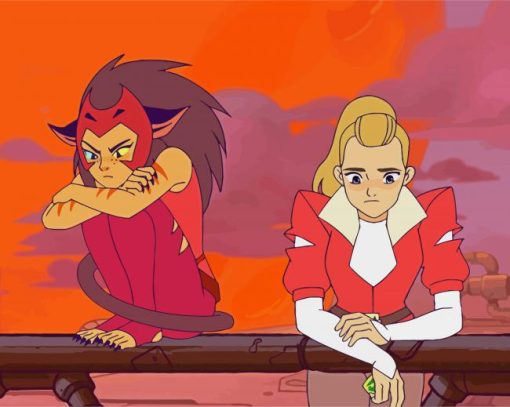 Cute Adora And Catra paint by number