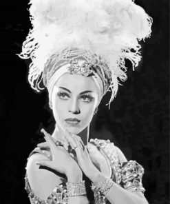 Dancer Maria Tallchief paint by number