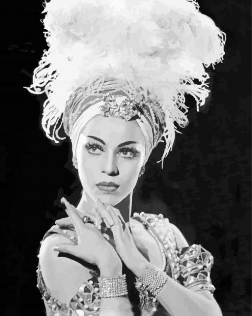 Dancer Maria Tallchief paint by number