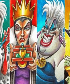 Disney Villains paint by number