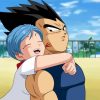 Dragon Ball Characters Vegeta And Bulma paint by number