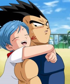 Dragon Ball Characters Vegeta And Bulma paint by number