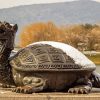 Dragon Turtle In Snow paint by number