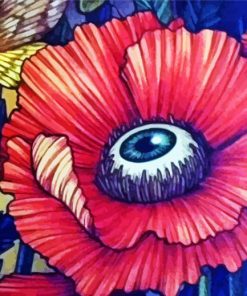 Eye Flower Art paint by number