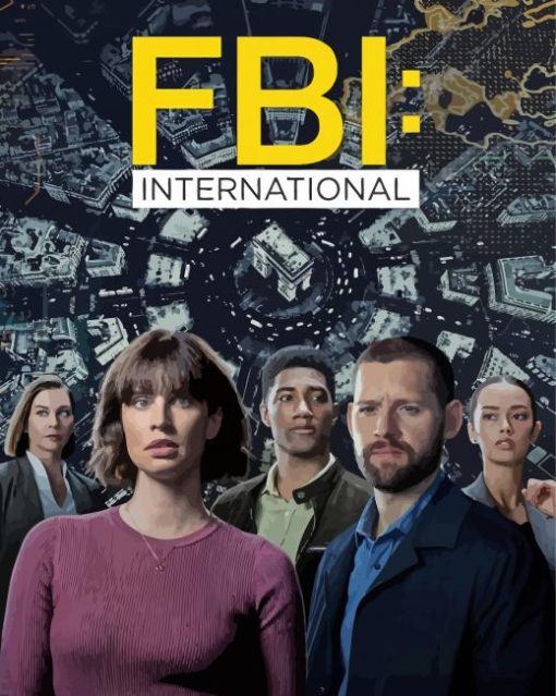 FBI International Poster paint by number