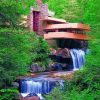 Fallingwaters By Frank Lloyd Wright paint by number