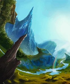 Fantasy Landscape Scenery paint by number