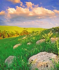 Flint Hills Landscape paint by number