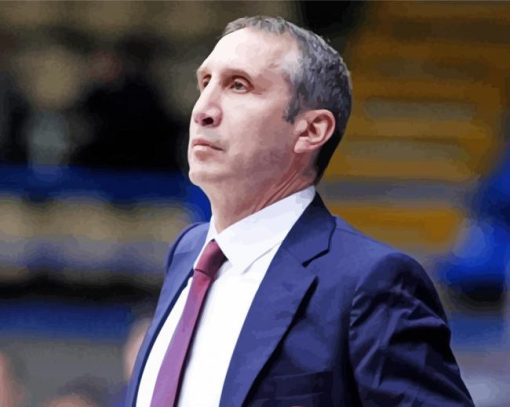 Former Basketball Player David Blatt paint by number