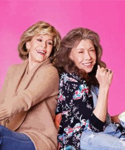 Grace And Frankie Characters Serie paint by number